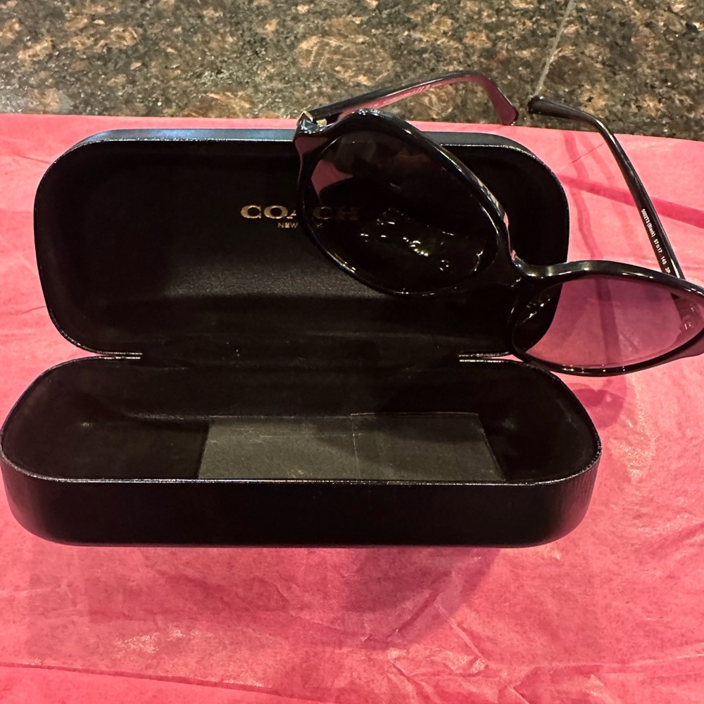 Coach Black Sunglasses with Elegant Case